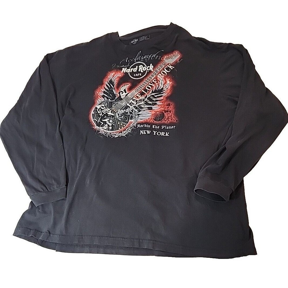 Vintage Y2K Hard Rock Cafe New York T-Shirt Graphic Rockin the Planet